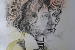 Gemengde techniek - inkt, potlood en aquarel