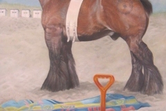 Lifeguard op het strand van Texel  2013 - 90 x 120 cm.