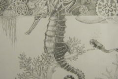 Seahorse - 40 x 60 cm.