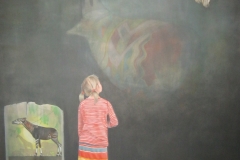 Zoo  - olieverf op doek - 90 x 120 cm.