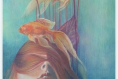 Diep - olieverf op doek - 50 x 150 cm.