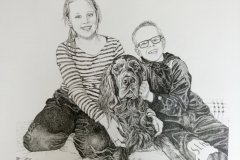 Pentekening familie - 40x50