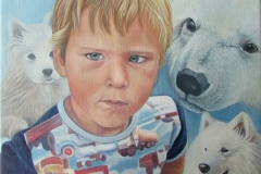Portret Imre - Olieverf op doek- 40 x 40 cm