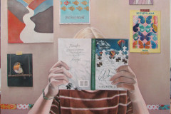 Portret Nienke - 80 x 80 cm.