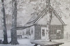 pentekening 40 x 50 cm.